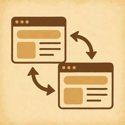 Reciprocal link between websites