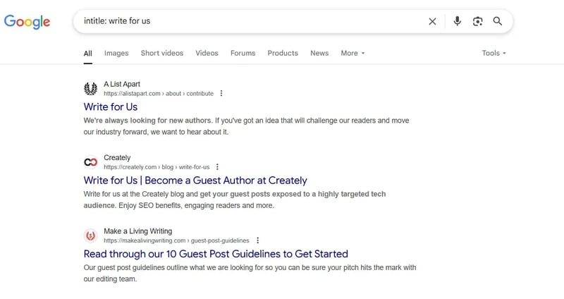 Write for us Search